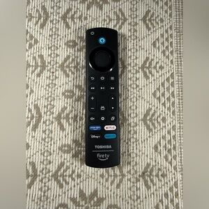Toshiba FireTV Voice Remote with Prime/Netflix/Disney+/Amazon Keys - Black